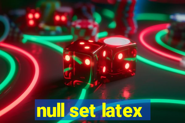 null set latex